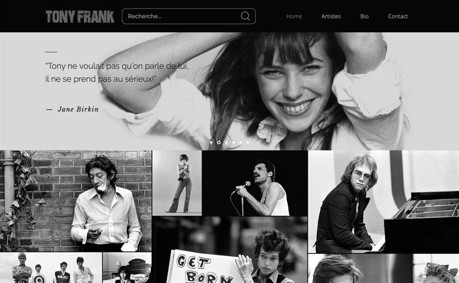 Tony Frank Photograph - Website